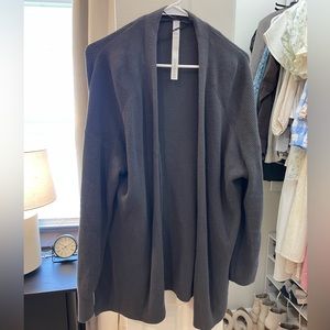 Lululemon Merino Wool-Blend Ribbed Long Wrap Sweater